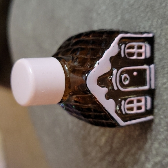 3/$30 Vtg AVON 1980s Glass Perfume Bottles Angel Gingerbread House - Picture 3 of 8